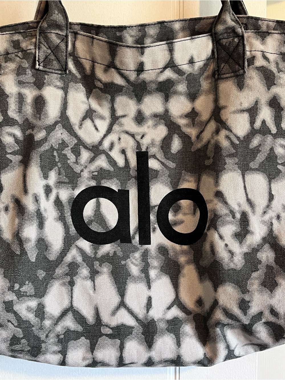 ALO Yoga Tie-Dye Large Tote 100% Cotton Canvas Gym Tr… - Gem